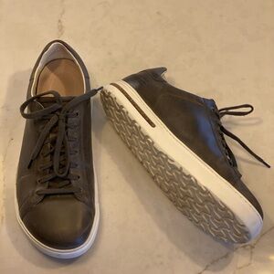 Birkenstock Dark Gray Leather Sneakers